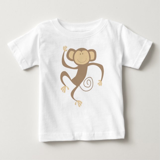 Monkeando alrededor de la camiseta de los bebés (Anverso)