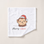 Monkey Christmas Snow Winter Animals Monkeys<br><div class="desc">The monkey at Christmas with a Santa hat. Funny animals with gifts and snow for the holidays. A sweet Christmas greeting. Monkeys are cute animals and perfect for Christmas.</div>