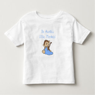 Monkey de tía - camisetas y regalos azules