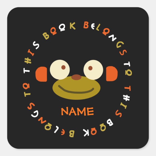 Monkey Face Pegatina (Anverso)