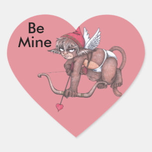 Monkey Gnome Cupid Pegatinas