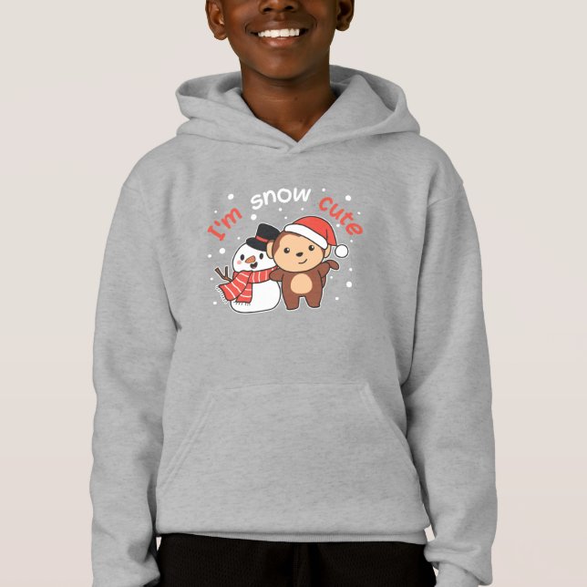 Monkey I Love You Snow Much Snowman Pun (Anverso)