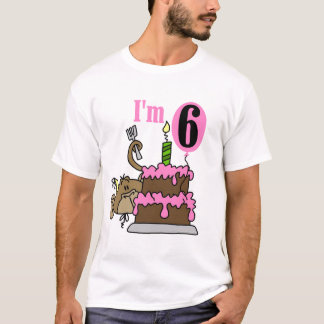 Monkey las 6tas camisetas y regalos del cumpleaños
