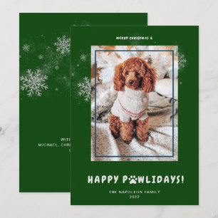 Mono adorable de Navidad Felices PAWlidays Foto de