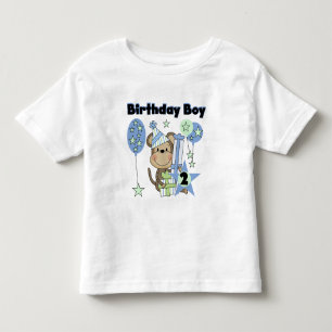 Mono Boy con regalos camisetas de segundo cumpleañ