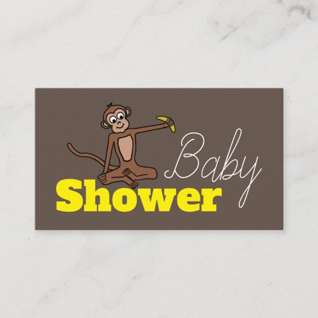 Mono Cheeky, Invitación al Billete Baby Shower (Anverso)