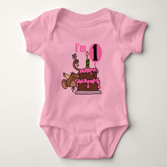 Mono chica Soy camisetas de cumpleaños (Anverso)