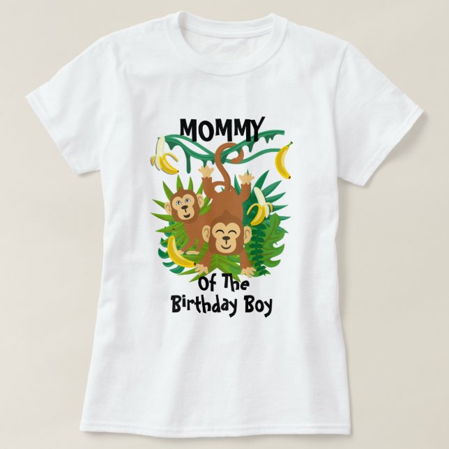 Mono Cumpleaños de la Camisa de Cumpleaños Mami (Diseño del anverso)