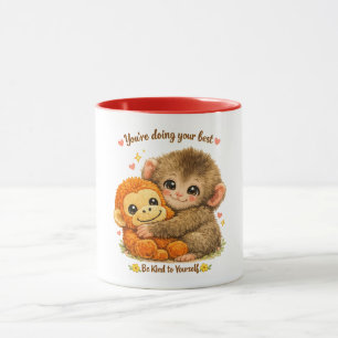 Mono de Abrazo Viral Taza de Macaco Japonés Bebé 