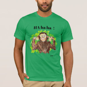 Mono de camiseta alrededor