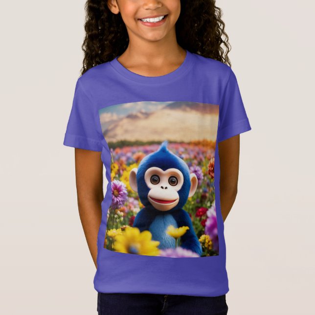 Mono de campo de flores - Tee de Jersey de Baby Fi (Anverso)