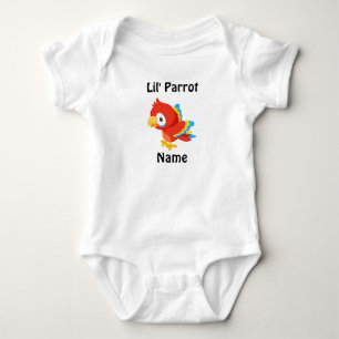Mono de encargo del jersey del bebé del loro de
