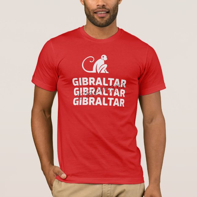 Mono de Gibraltar: camiseta británica (Anverso)