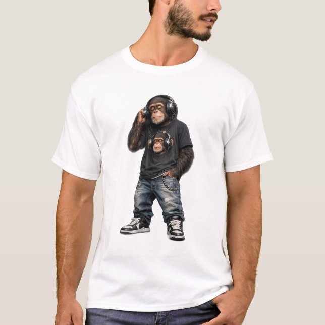 Mono de la camiseta del modo de la música (Anverso)