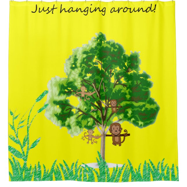 Mono de la cortina de ducha (Anverso)