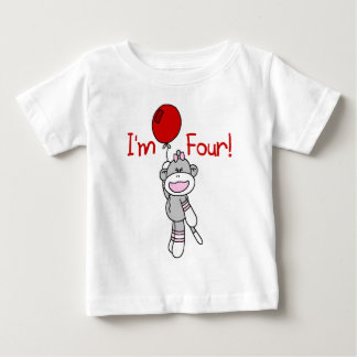 Mono de media luna 4ª camisetas de cumpleaños y re