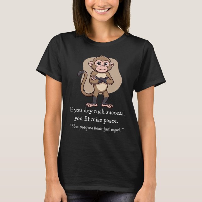 Mono de Progreso Silencioso – Camiseta de Estilo d (Anverso)