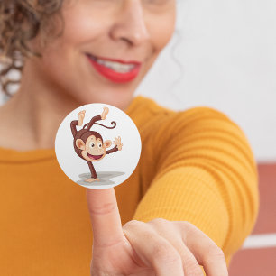 Mono De Una Mano Pegatinas