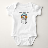 Mono del jersey del bebé de Lipan Apache