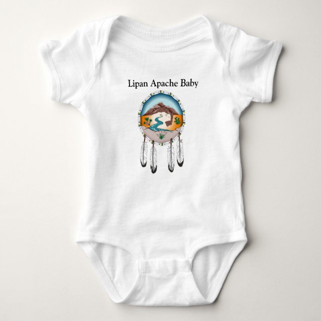 Mono del jersey del bebé de Lipan Apache (Anverso)