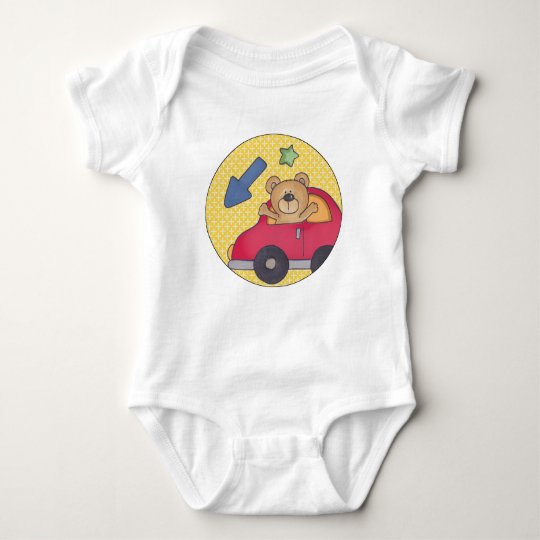 Mono del jersey del bebé del oso que agita