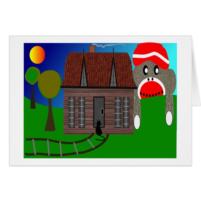 Mono en el horizonte: arte (Anverso (Horizontal))