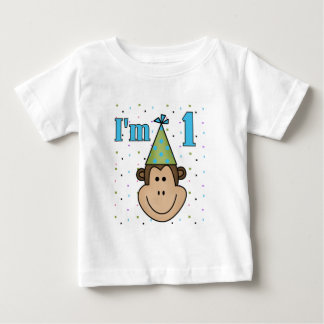 Mono en Fiesta Gorra camisetas de cumpleaños 1