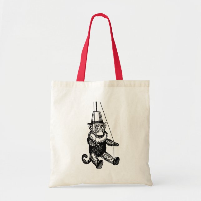 Mono En Una Bolsa De Tetas De Cadena (Frente)