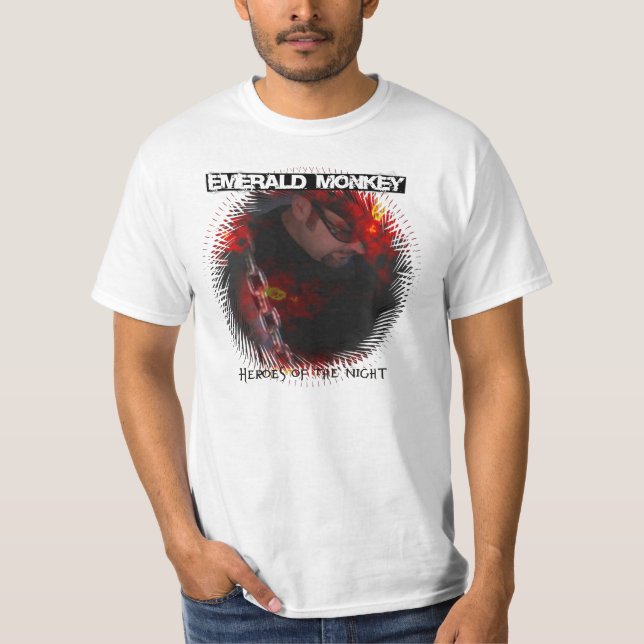 Mono esmeralda "héroes camiseta básica de la (Anverso)