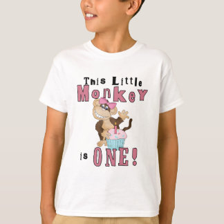 Mono Fiesta Rosa 1.ª camiseta de cumpleaños y rega