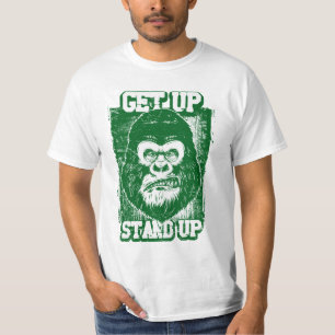 Mono fuma camiseta