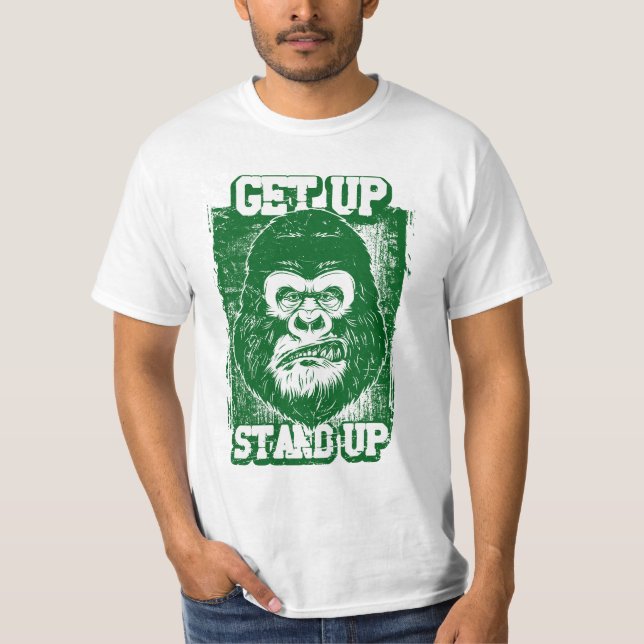 Mono fuma camiseta (Anverso)