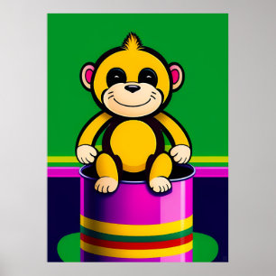 Mono - Impresión de niños grandes