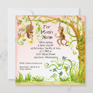 Mono Lil, Chica Invitación a Baby Shower