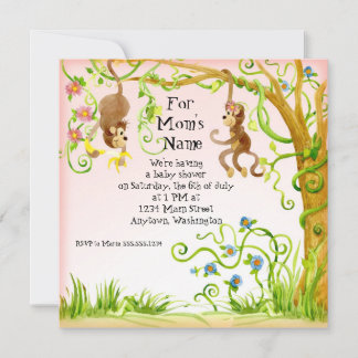 Mono Lil, Chica Invitación a Baby Shower