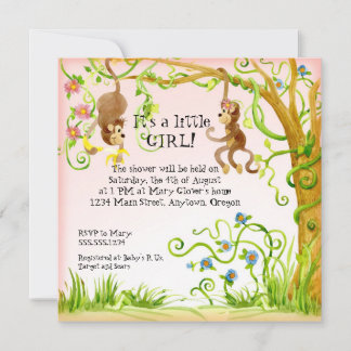 Mono Lil, Chica Invitación a Baby Shower