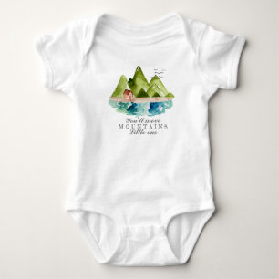 Mono lindo de la camisa del bebé del moutain de l