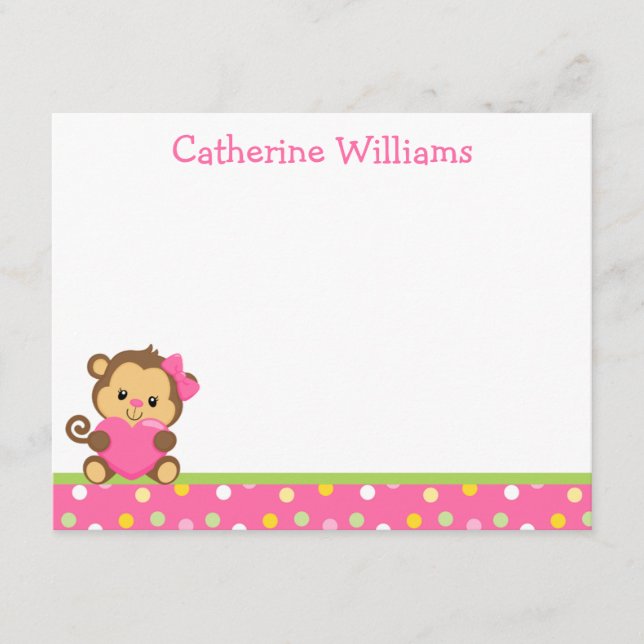 Mono lindo Gracias Nota (Anverso)