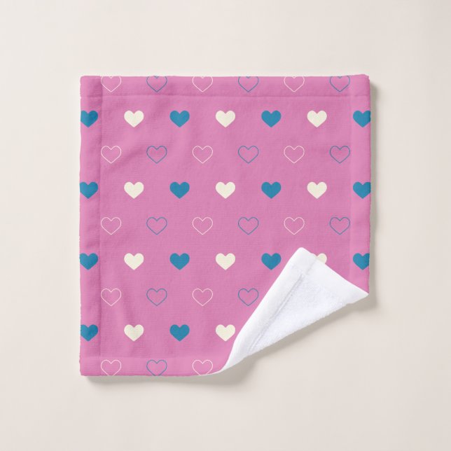 Mono Patrón de Corazón Simple y Adorable (Toallita)