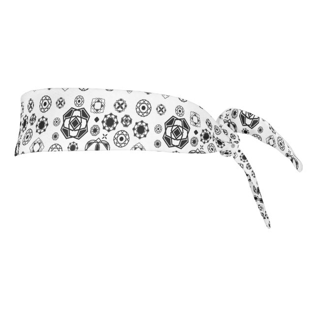 Mono patrón decorativo arabesco blanco negro lindo (Girar 90)
