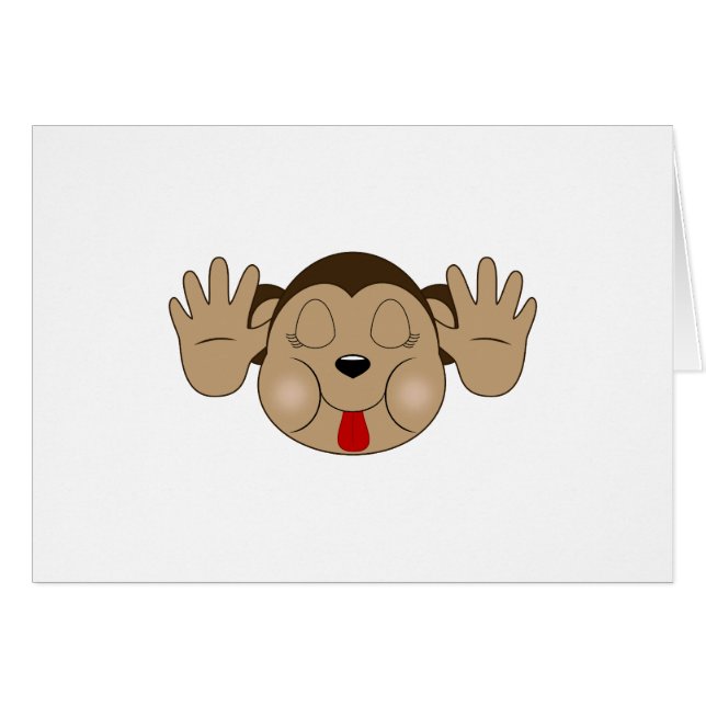 Mono sacando la lengua (Anverso (Horizontal))