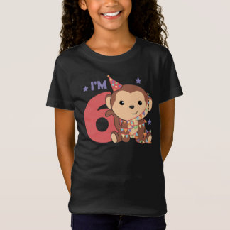 Mono Sexto Nacimiento Niños Camiseta De 6 Años
