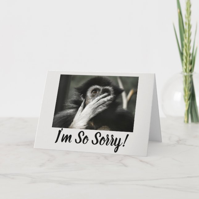 MONO SORPRENDIDO, TARJETA DE VERGÜENZA SORPRENDENT (Anverso)