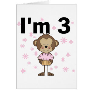 Mono Soy 3 camisetas de cumpleaños y regalos