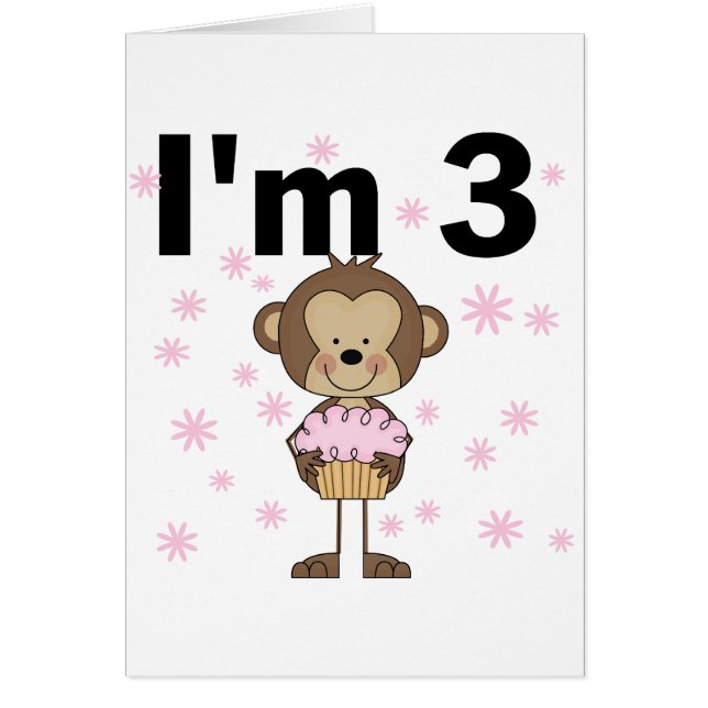 Mono Soy 3 camisetas de cumpleaños y regalos (Frente)