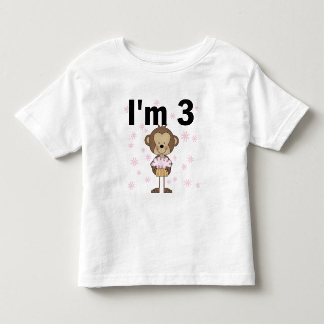 Mono Soy 3 camisetas de cumpleaños y regalos (Anverso)
