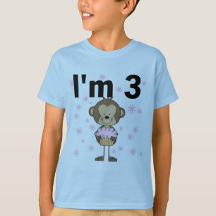 Mono Soy 3 camisetas de cumpleaños y regalos