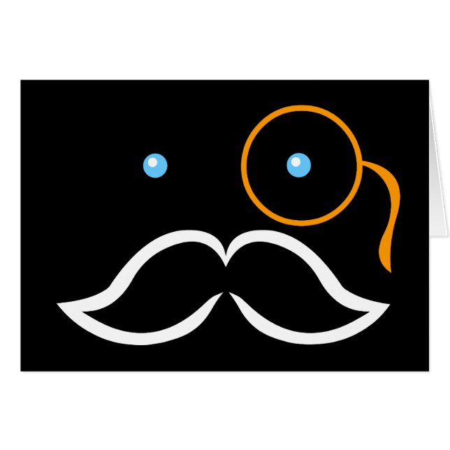 Monocle y Mustache (Anverso (Horizontal))