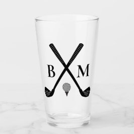 Monogram Initial Golf Club Elegant Template Beer