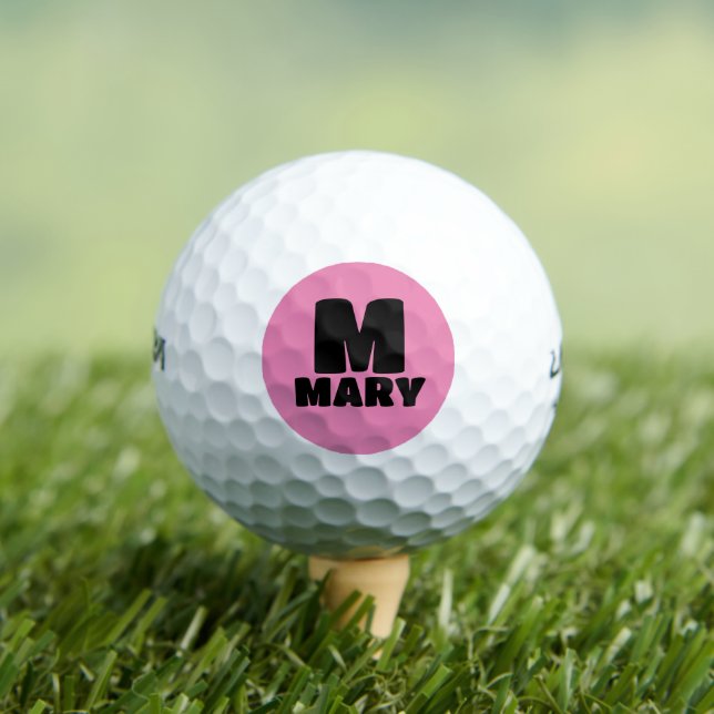 MONOGRAM PERSONALIZÓ LAS BOLAS DE GOLF NEGRO PARA  (Camiseta in situ)